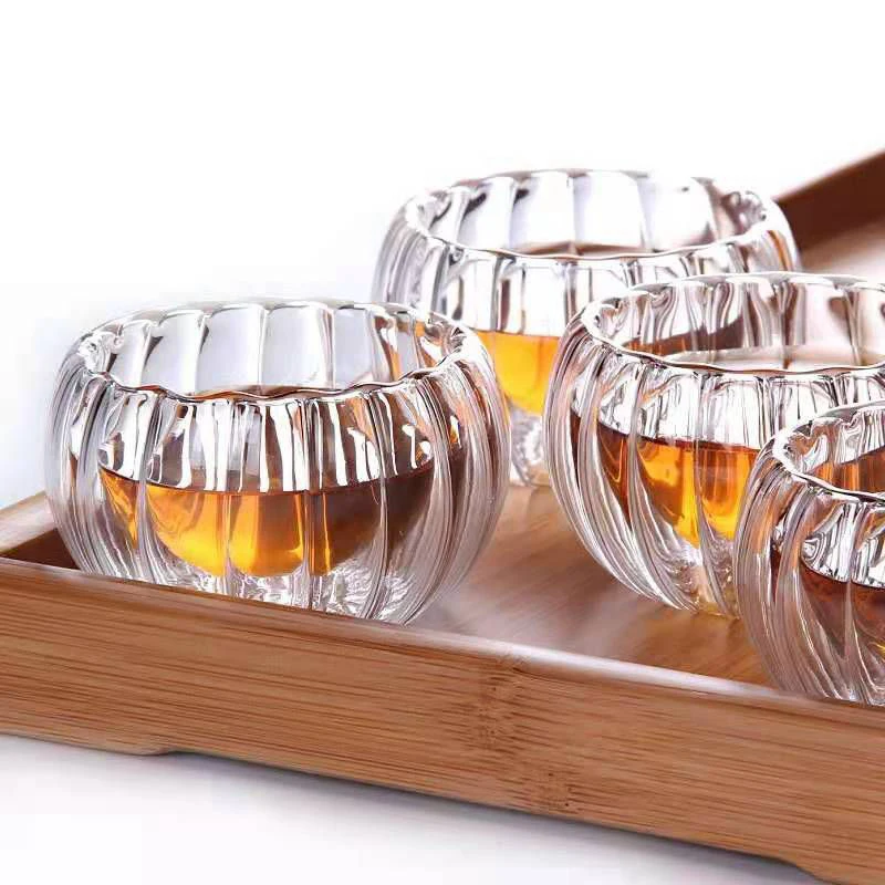 Coffee Cup Tea Cup 50ml Glass Teacups Set Of 4/6pcs Double Walled Insulated Glasses Clear Espresso Coffee Cup Teaware Mug Accessories