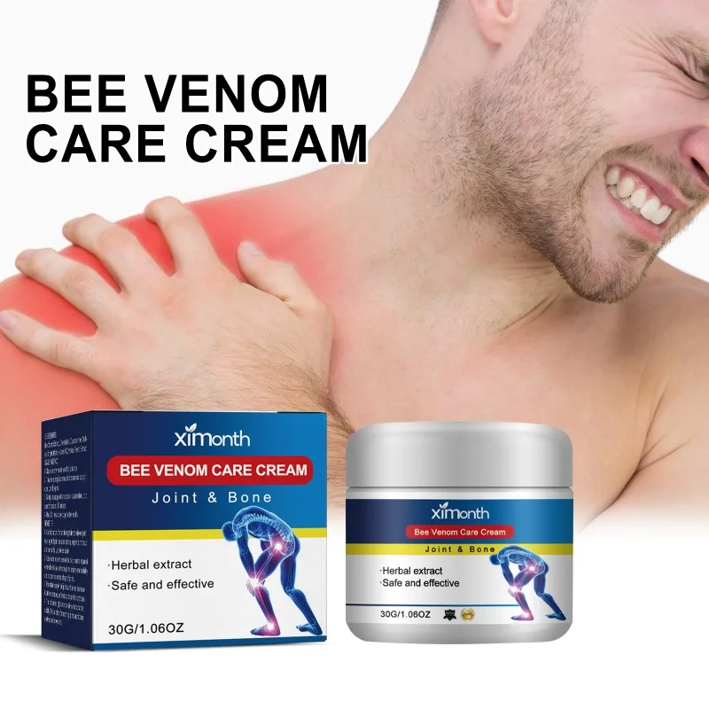 Bee Venom Care Cream Gout Massage Cream Effectively Relieves Shoulders Neck Sore Bones Muscle Pain Thermal Moxibustion Ointment