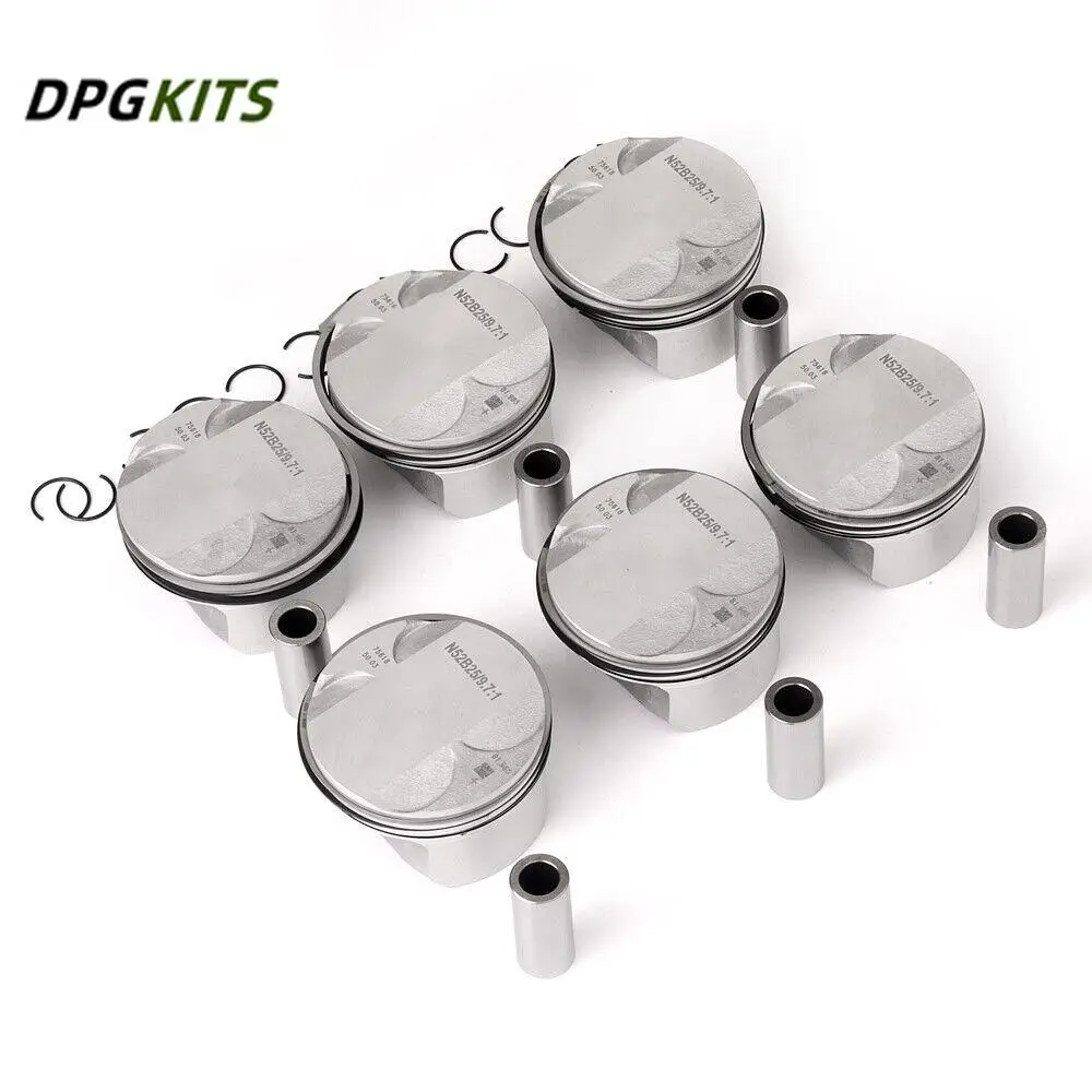 6pcs 11257561850 11257561848 Pistons Rings Set Φ82mm For BMW E60 E90
