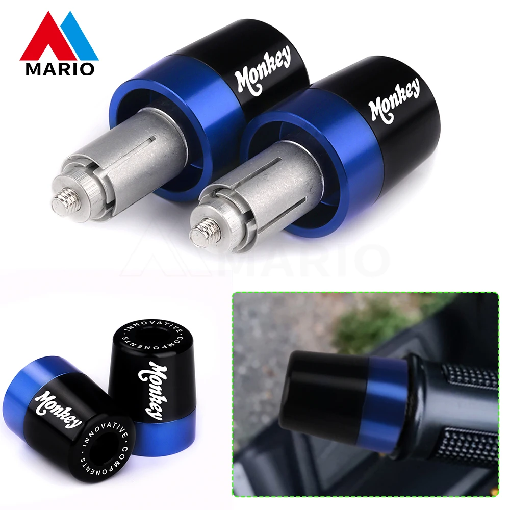 

Motorcycle Accessories For Honda Monkey 125 MONKEY125 monkey 125 CNC Aluminum Handlebar Grips Cover Handle Bar Cap End Plugs