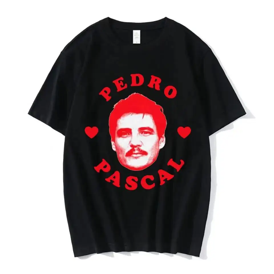 Pedro Pascal T-Shirt Hommes Femmes Acteur Pascal Accessoires Coton