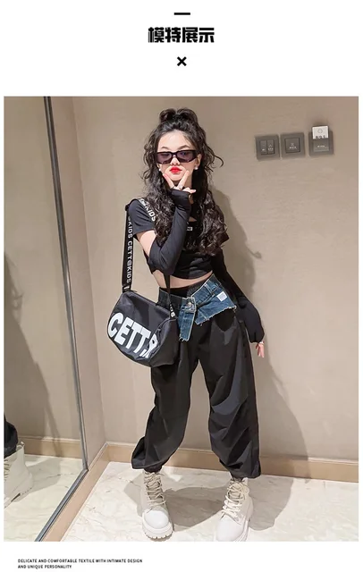 Completo Tie-Dye Per Ragazze - Top E Pantaloni Jogger Colorati Hip Hop 6-11 Anni - Foto 9