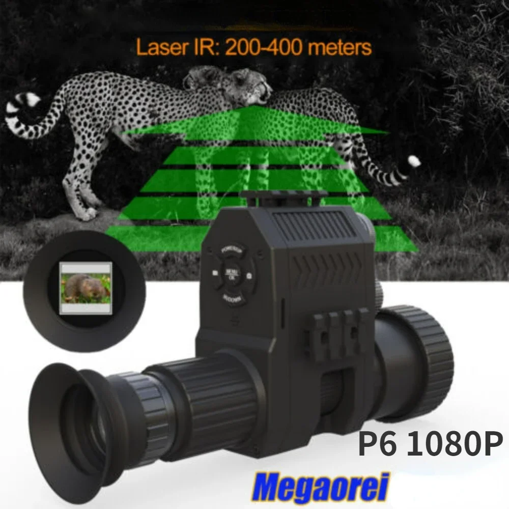 

Megaorei Digital Night Vision Scope Monocular 200-400M Travel Infrared Camcorder Support Photo Video Recording Multiple Language