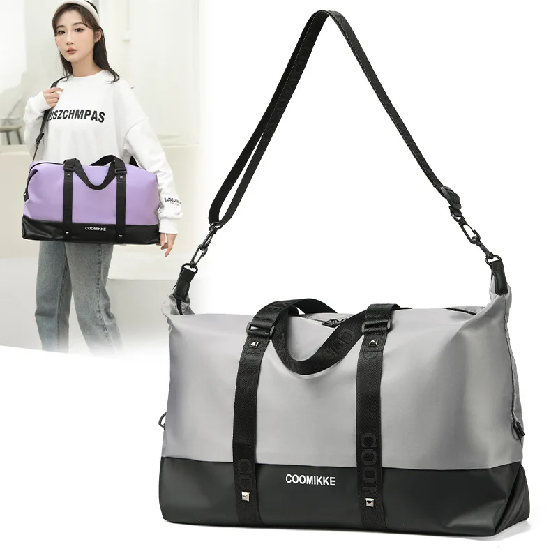 

Fitness Travel Bags Wet And Dry Separation Handbag Large Capacity Luggage Mixed Colors Trend Casual Backpack