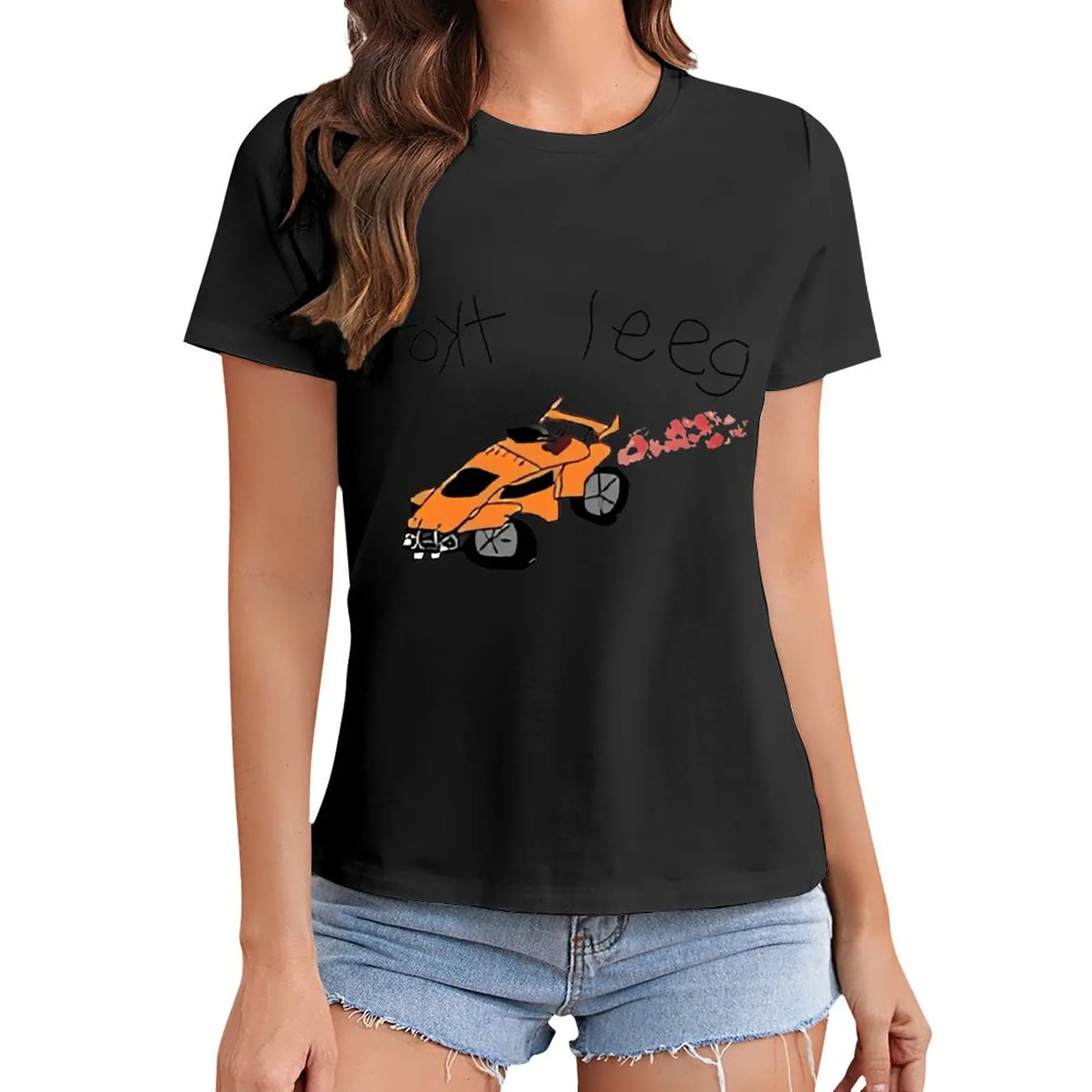 

This is Rokt Leeg T-Shirt heavyweights sweat Woman fashion