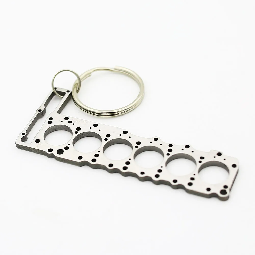 Tuning Keychain Keyring Key Chain 6 Cylinder MINIATURE OF A HEAD GASKET ...