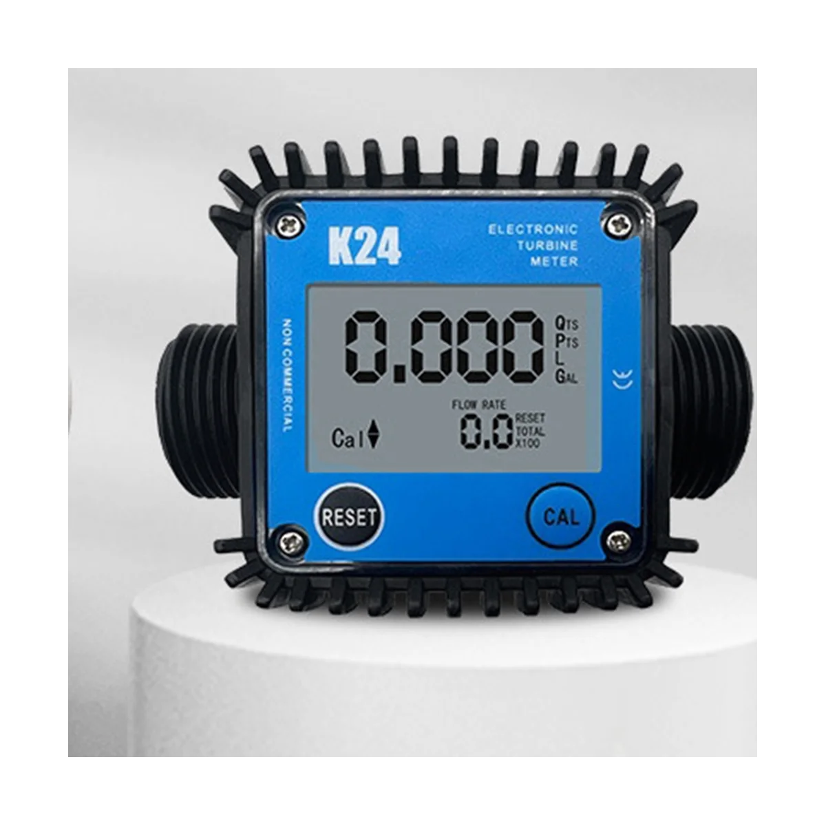 LCD Fuel Flow Meter K24 for Turbine Digital Die-Sel Fuel Flowmeter Favorable Liquid Water Flow Measuring Tools