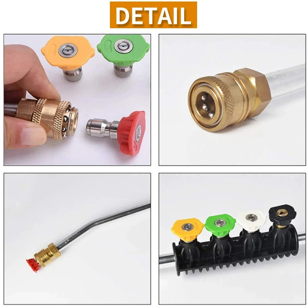 High Pressure Spray Gun Wand Tips Car Cleaning Jet Washer Lance Nozzle for Karcher Bort Nilfisk Bosch Lavor Pressure Washer 3