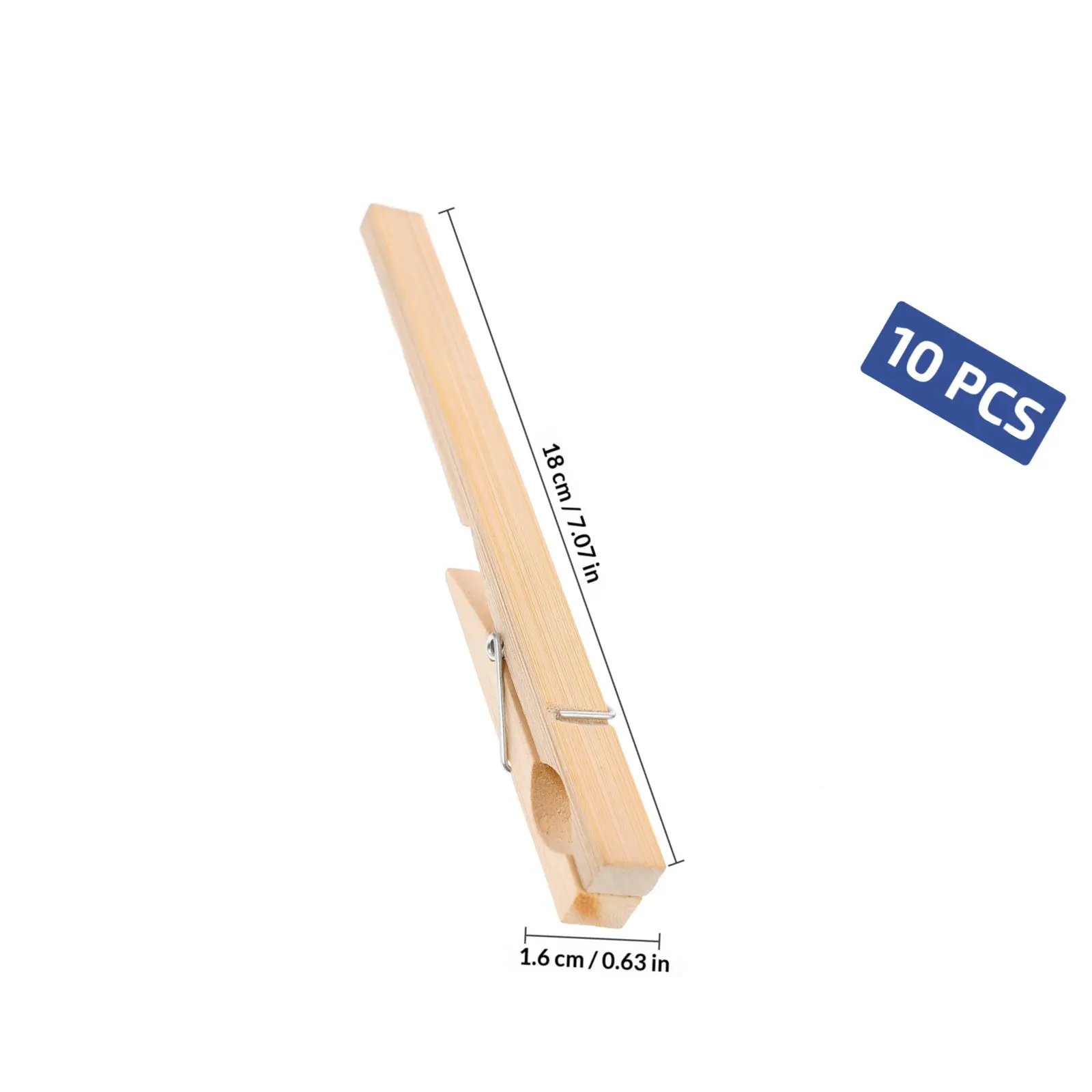 10Pcs 대나무 테스트 튜브 홀더 실험실 교육 화학 실험 도구 실험실 클립을위한 내열성 긴 핸들 안전 그립