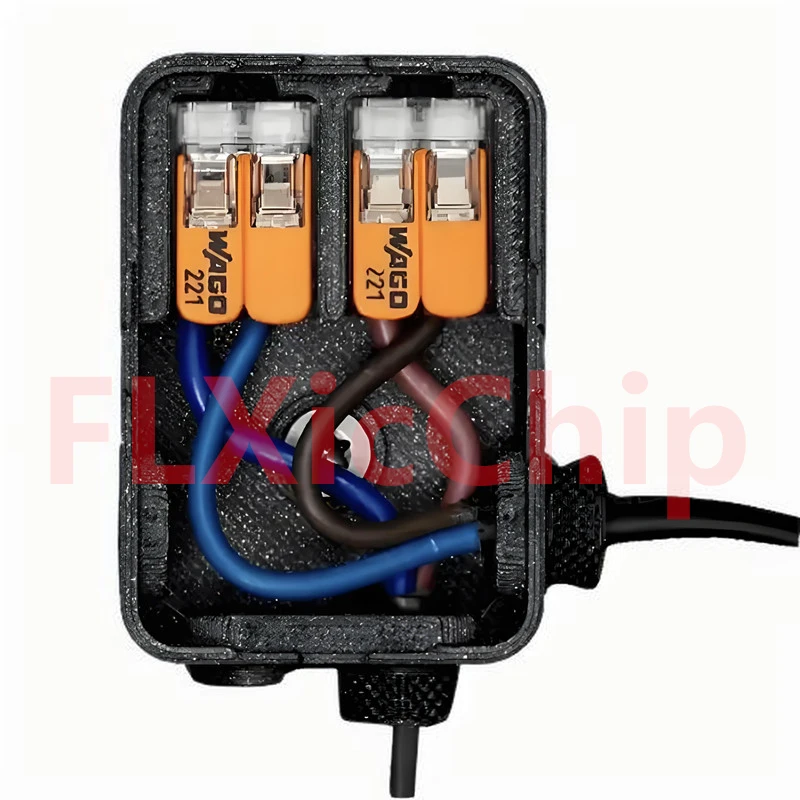 50PCS WAGO box 221-413 3-hole 450V 32A 4MM&sup2; quick terminal lever Compact wire connector Transparent orange wire connectors,terminal connector,electrical connectors plug,terminal block,soldering terminal