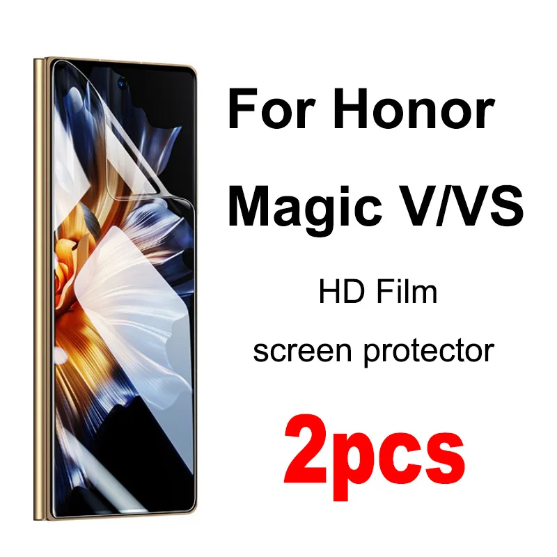 Pellicola 2 Pezzi Per Honor Magic V Pellicola Salvaschermo Pieghevole Per Honor Magic Vs V2 Hd Soft Clear Hydrogel Front Film Tpu