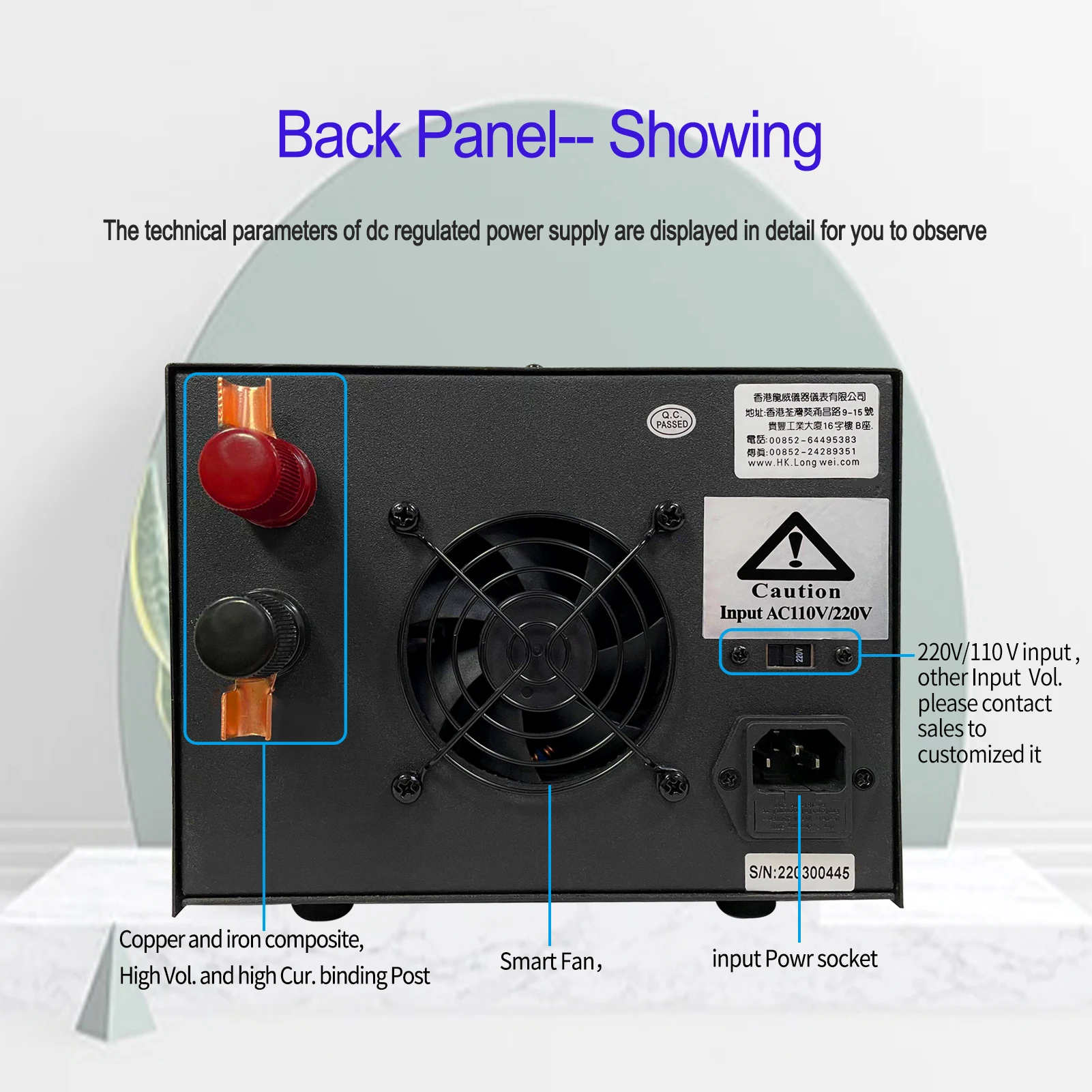 Longwei -3030KD 60V 10A 20A 900W 15V 30V 30A Big Power Adjustable Bench Power Sw