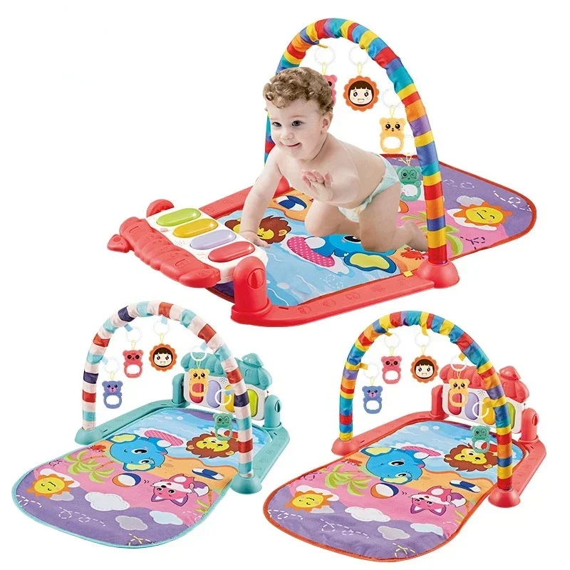 Baby Play Music Mat Carpet Toys Kid Crawling Play Mat Game Develop with Piano Keyboard Infant Rug Early Education Rack Toy