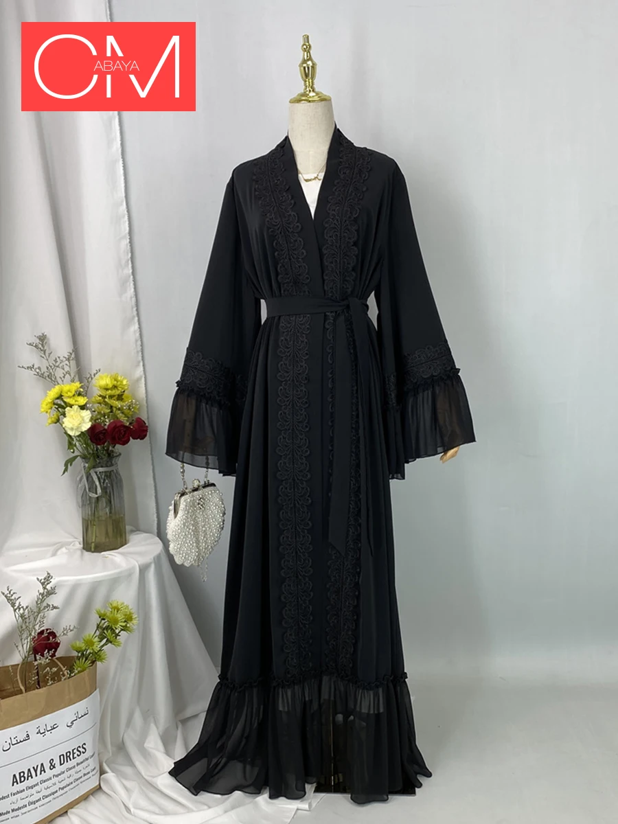 Abayas Noirs pour Femme Musulmane, Kebaya, Caftan 