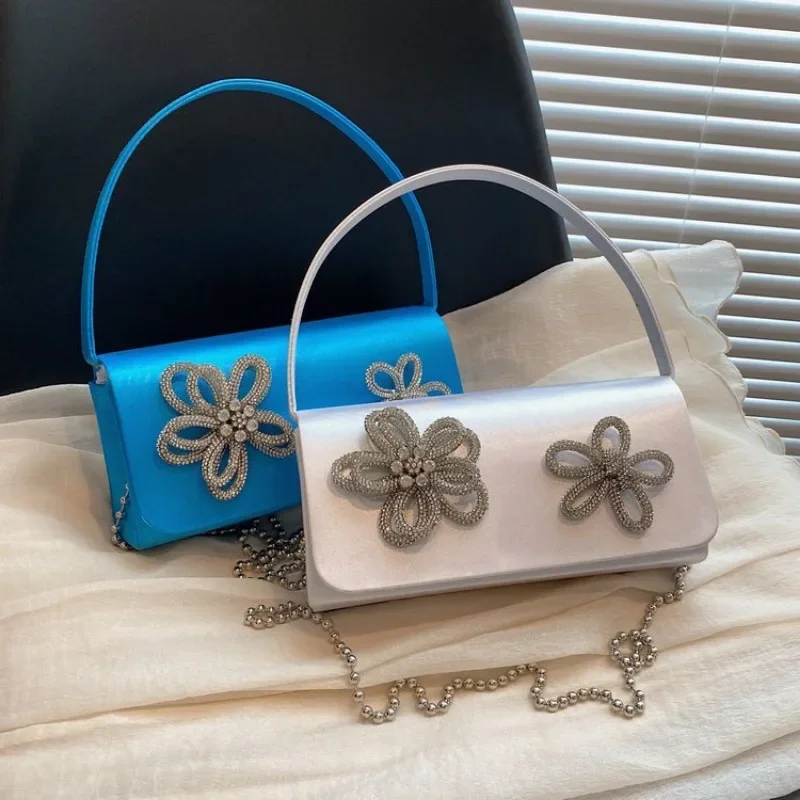 Shoulder Bag New Fashion Chain PU Leather Fabric Design Sense Popular Crossbody Mini Square Bags Purses and Handbags All-match