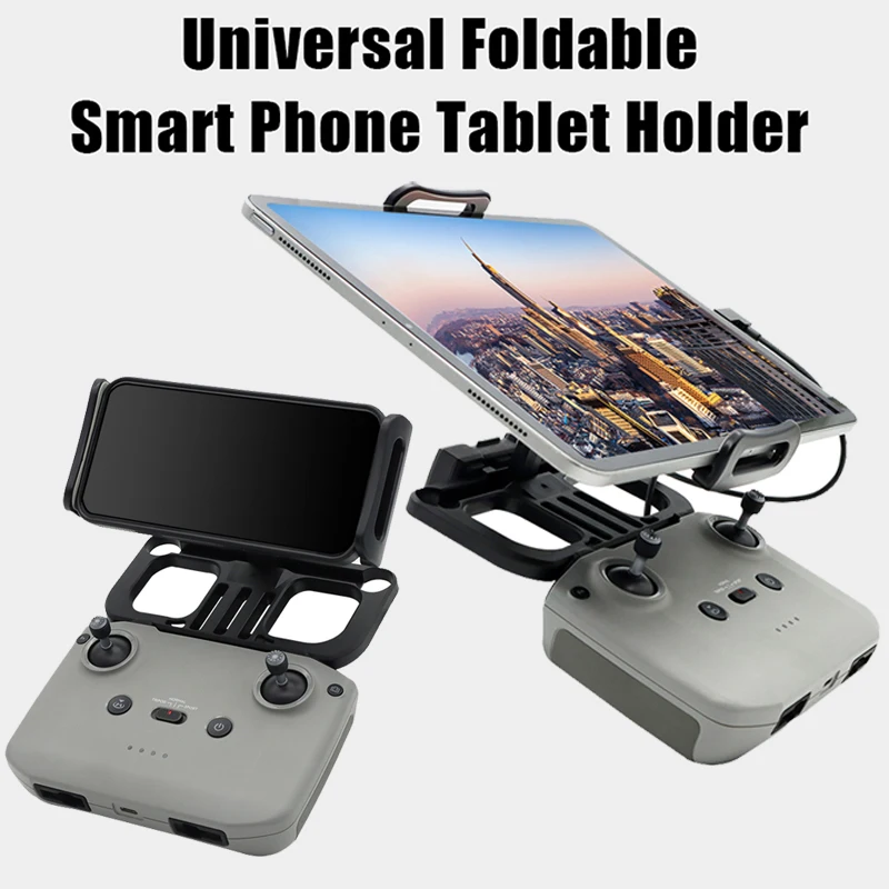 Support tablette drone universel pour DJI Mini 3 Pro, Mavic, Air, Spark - Gris clair/vert clair