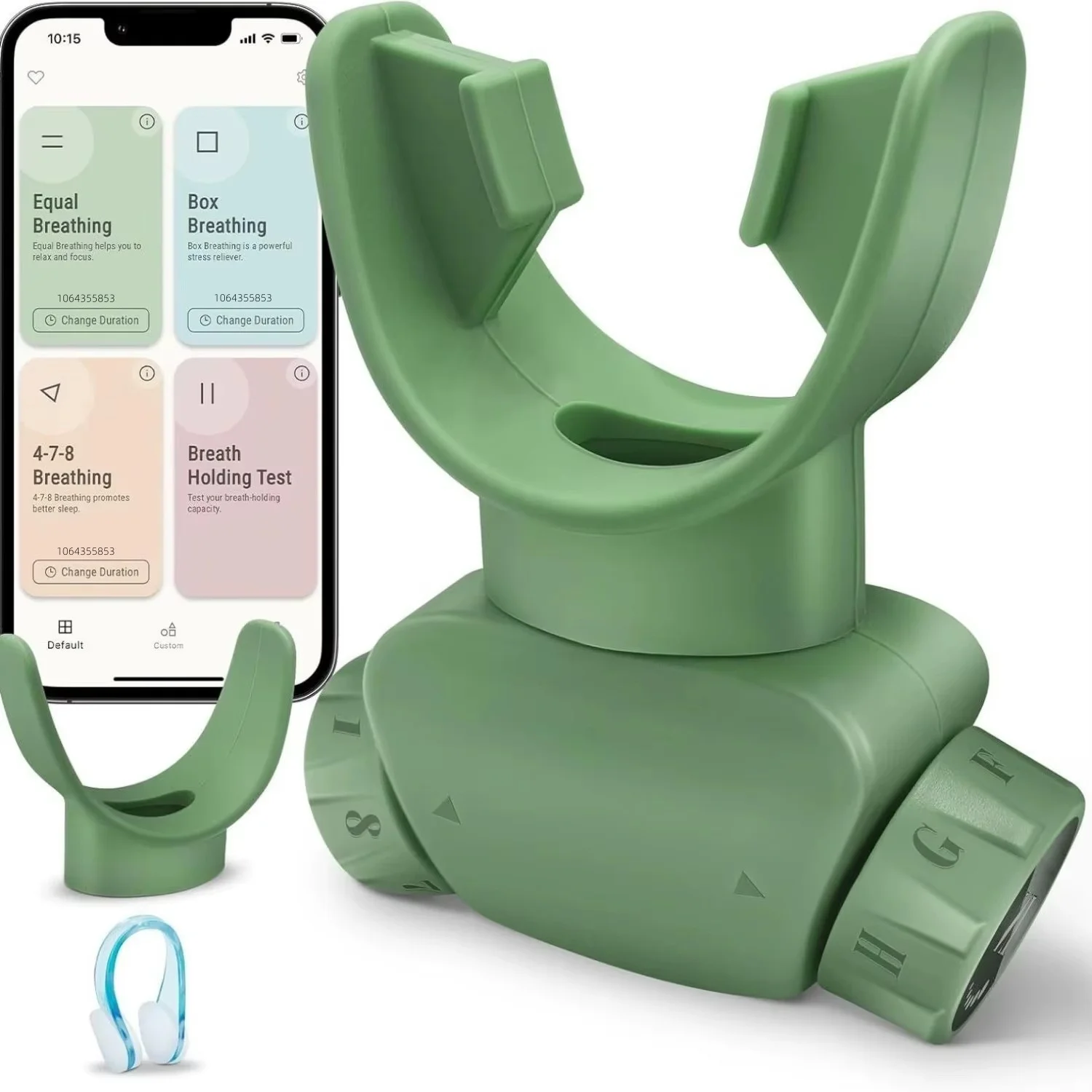 Respiratory Muscles Portable Lightweight Lung Exerciser Compact Silicone Breathing Exercise Device Running Swimming Yoga breathing exerciser,breathing trainer