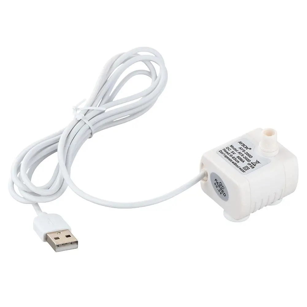 200l/h 2w Mini Submersible Pump Usb 5v Pet Water Brushless Pump Pumps Dispenser Dr-160 Water Motor Ultra-quiet Q1b2