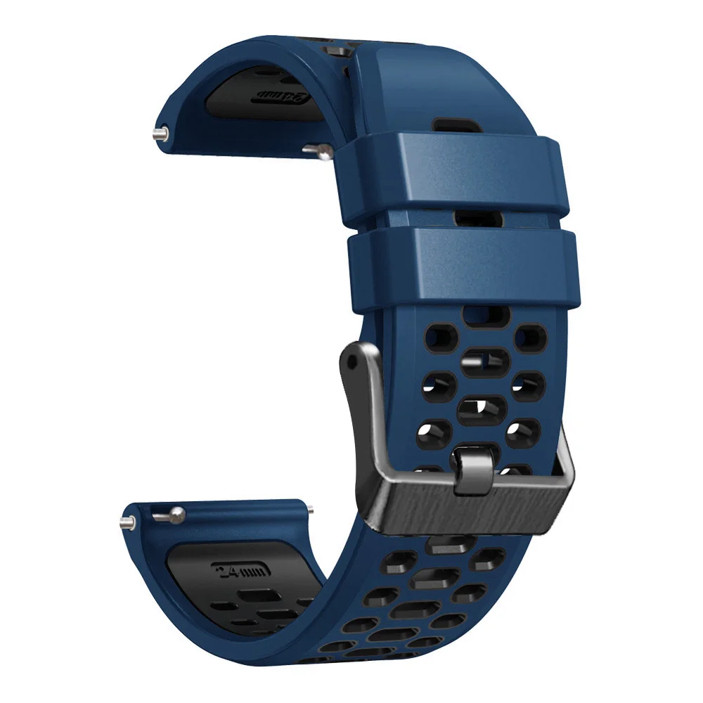 Enhanced Silicone Watch Band - 24mm Premium Wrist Strap Bracelet