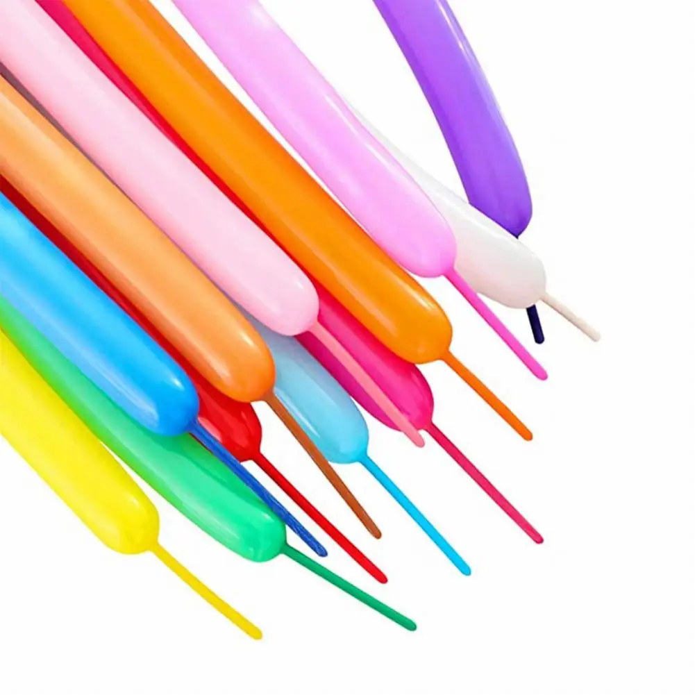 Latex balloon birthday balloon set birthday balloons party balloon set birthday party decoration set 100pcs Colorful Twisting Balloons Magic-Long Strip Latex 260Q Ballon Birthday Party Wedding Decoration DIY Animal Modeling