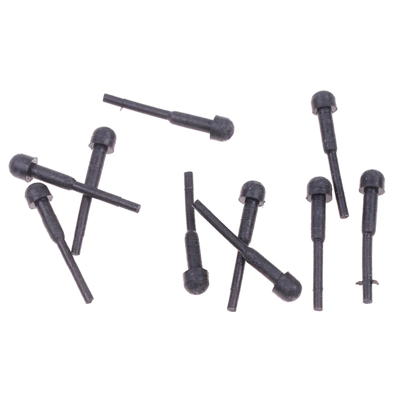 Scissors Noise Eliminator 10pcs Replacement Rubber Bumper silencer Hair Scissors Barber Shears Stopper Black