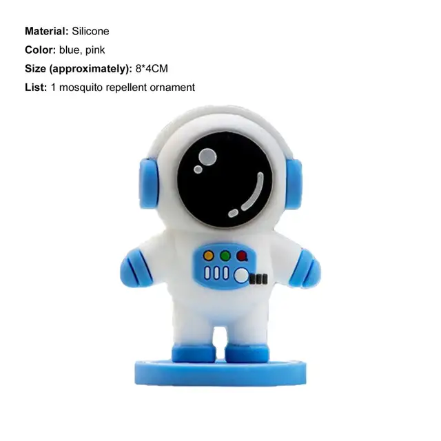 Spaceman Mosquito Repeller Szilikon Szériaellenes Űrhajós Szúnyogtaszító Medál Gyermekeknek - Image 5