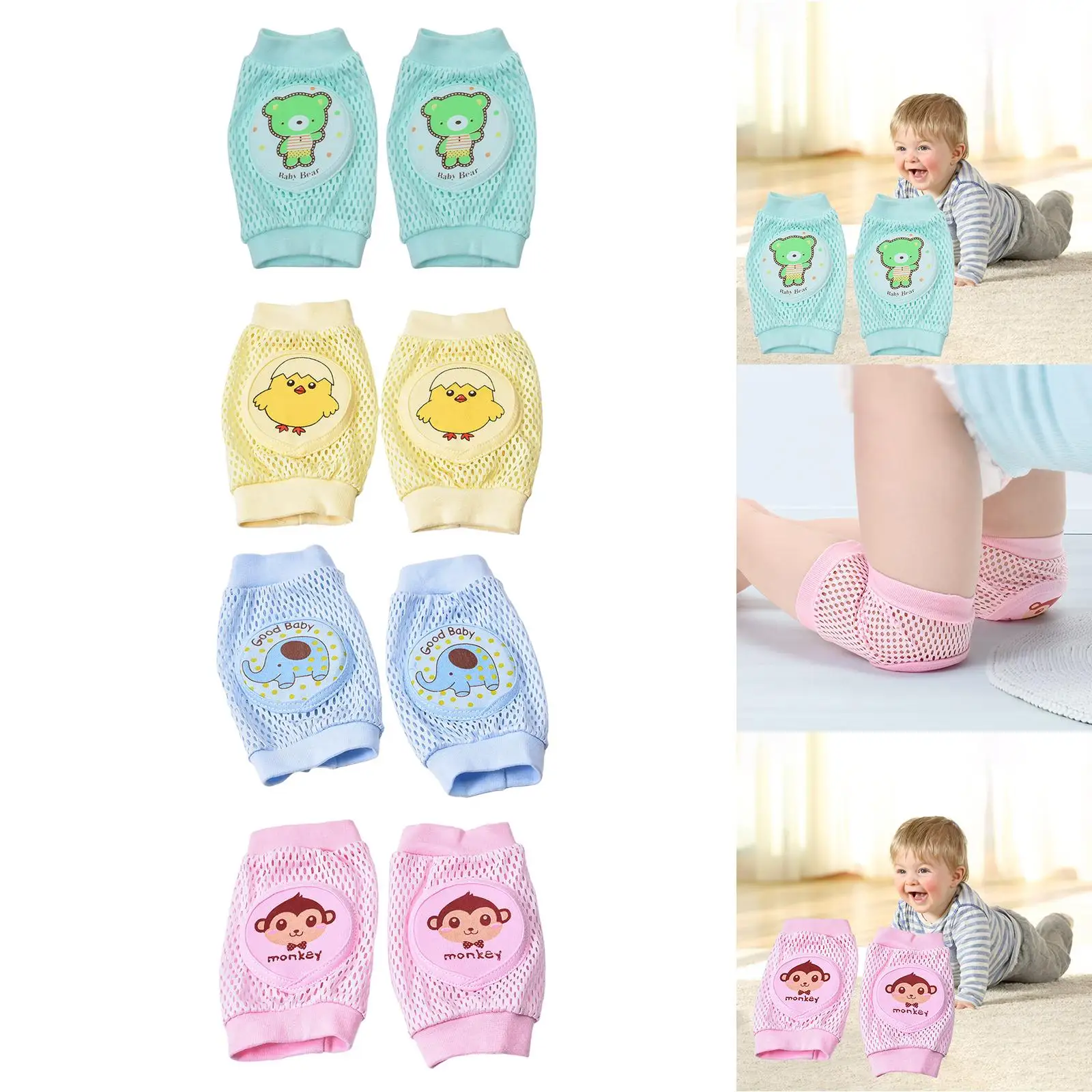 Knee Pads, Protective Pads Walking Kneepads Baby Anti-Slip Knee Pads, Baby Leg Warmers