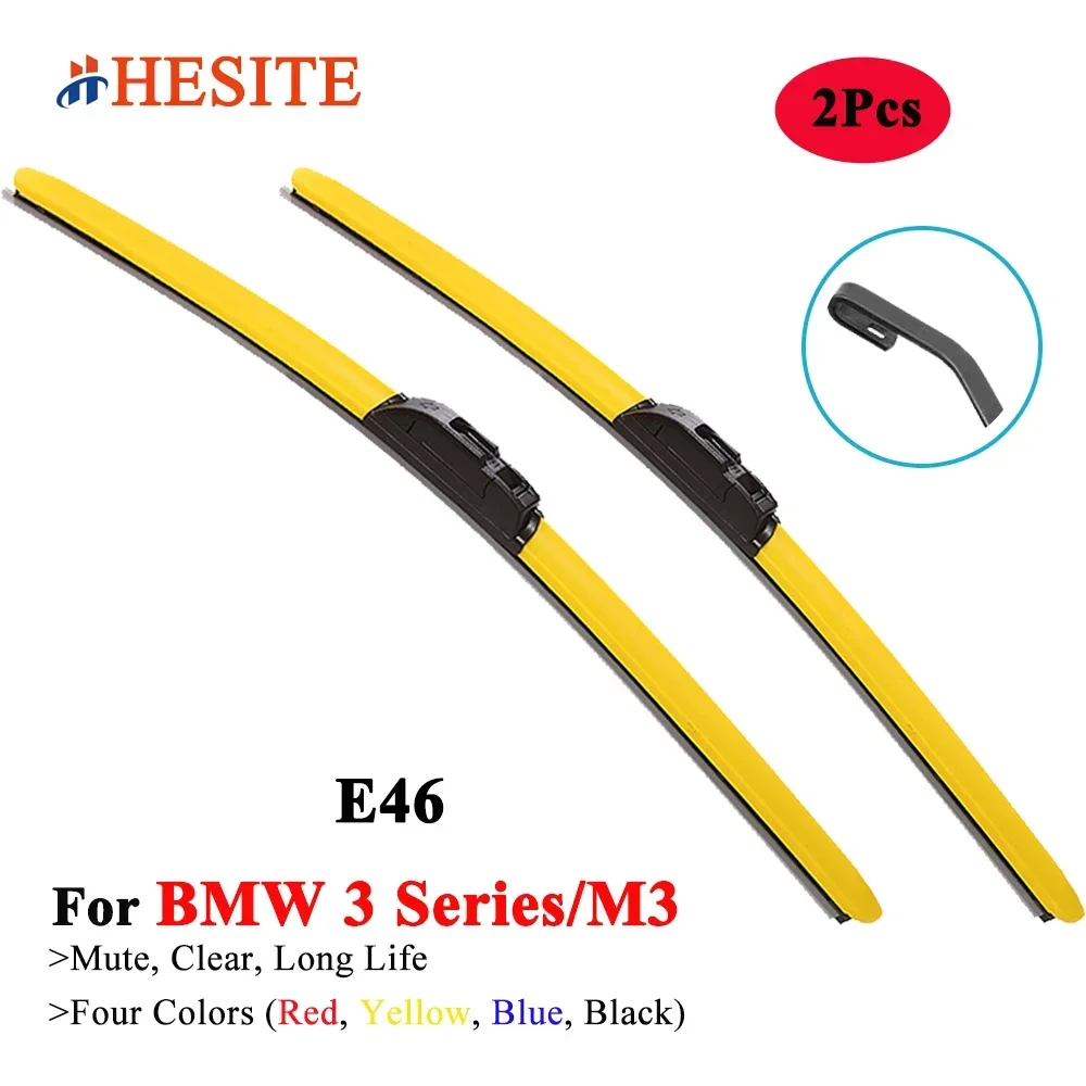 

HESITE Colorful Wiper Blade For BMW 3 Series E46 316 318 320 323 325 328 330 i 1997 1998 2000 2001 2002 2003 2004 2005 2006 2007