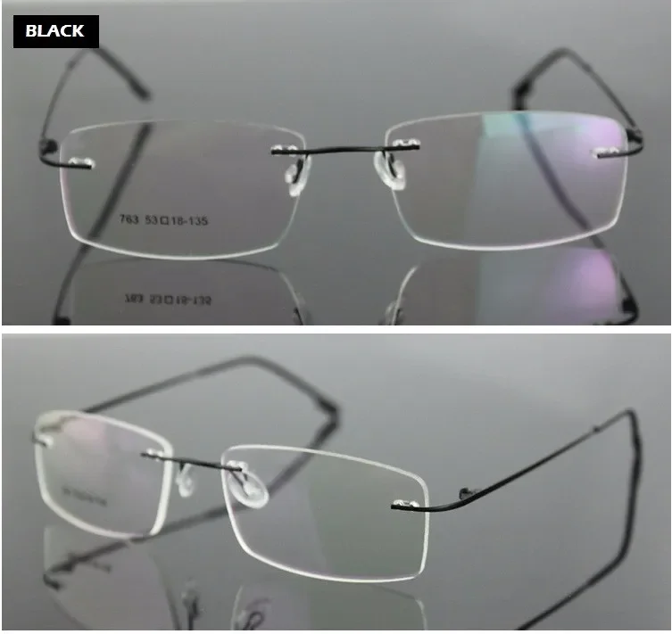 Chashma Women's Rimless Square Titanium Reading Glasses 5