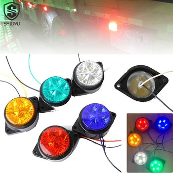 Round Side Marker Light Carriage Corner Lights Freight Car Color LED Electronic Edge Light Creative Warning Indicator Lamp 1