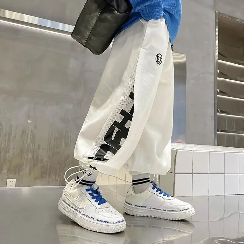 Casual Pants Baby Boys Loose Harem Toddler Cargo Pants Cotton and Linen Child Sweatpants Pantalones Informales Teenager Kids boys pants