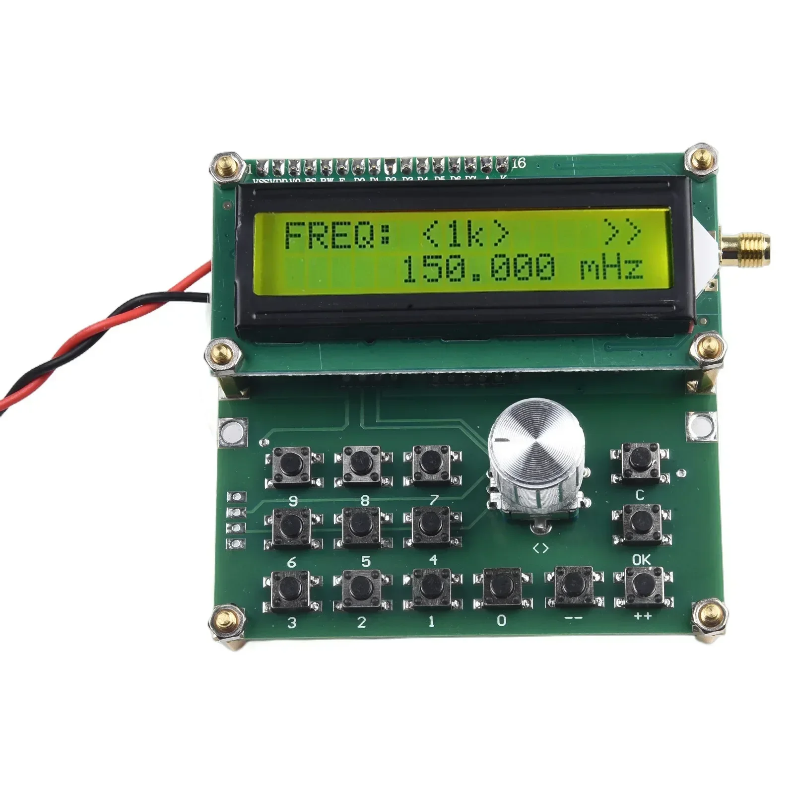 New RF signal generator PCB board green part replacement tool 1khz-8khz 35-4000MHZ 50ohms 80X75X30mm DC4.5V-5.5V