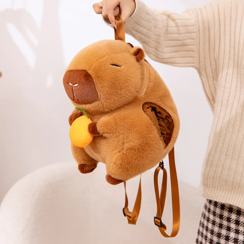 Kawaii Therapy Capybara Hand Warmer Backpack