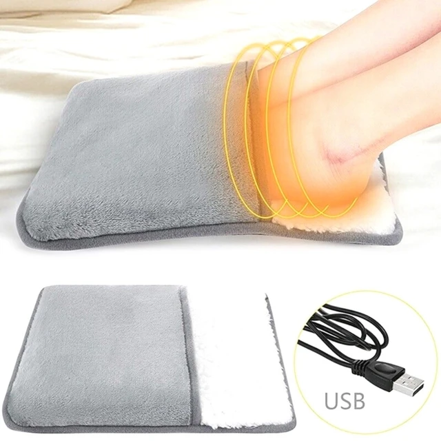 Chauffe-pieds électrique Portable, 30x30cm, USB, Rechargeable