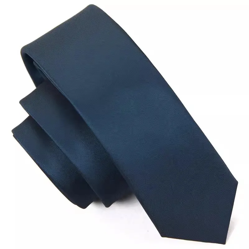 

Korean version narrow necktie men's banquet solid color girl college style student fashion British casual 5cm small necktie