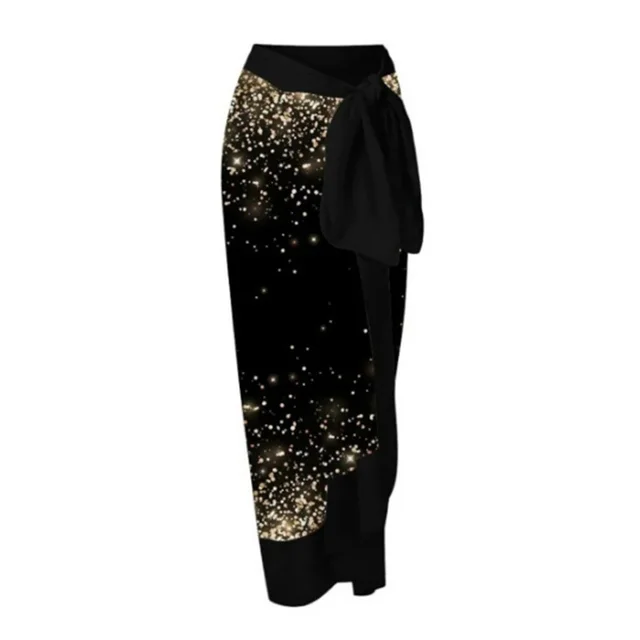 매혹적인 블랙 프린트 수영복으로 해변과 수영장에서 자신감 있게 빛나세요