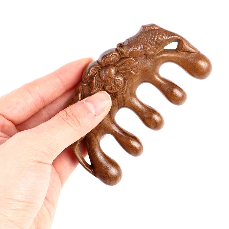 

Wide-Tooth Sandalwood Meridian Massage Wood Point Acupuncture Head Massage Comb