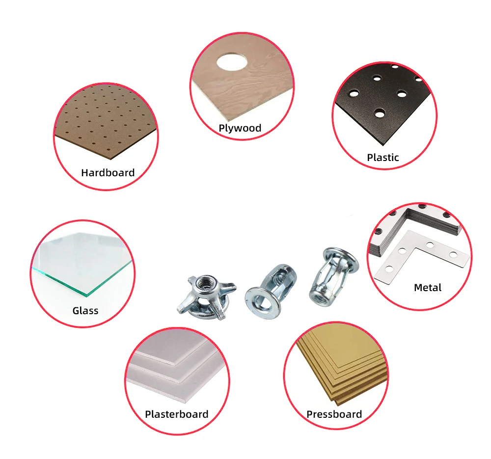 Description Picture 6 of item10pcs/20pcs M4 M5 M6 M8 Jack Nuts Expansion Clamp Petal Rivet Lock Nut Bolt Hollow Wall Iron Aluminum Rivets Riveter Fixed