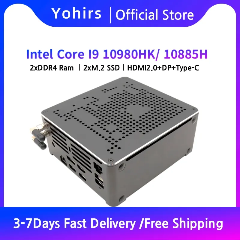 New Mini Pc Windows 10 Intel I9 10880h 8 Core 16 Threads Pc