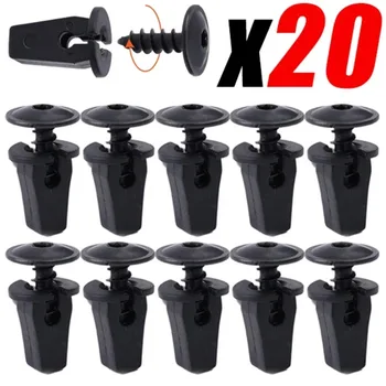 20pcs Engine Cover Undertray Splashguard Wheel Arch Torx Screw Retainer Auto Fender Lining Snap Fastener Clips Bolt N90974701 1