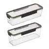 Pasta Container Seal Food Grade Nonstick Pasta Keeper Heat Resistant Airtight Vegetables Fruit Storage Box for Dorms Kitchen 1