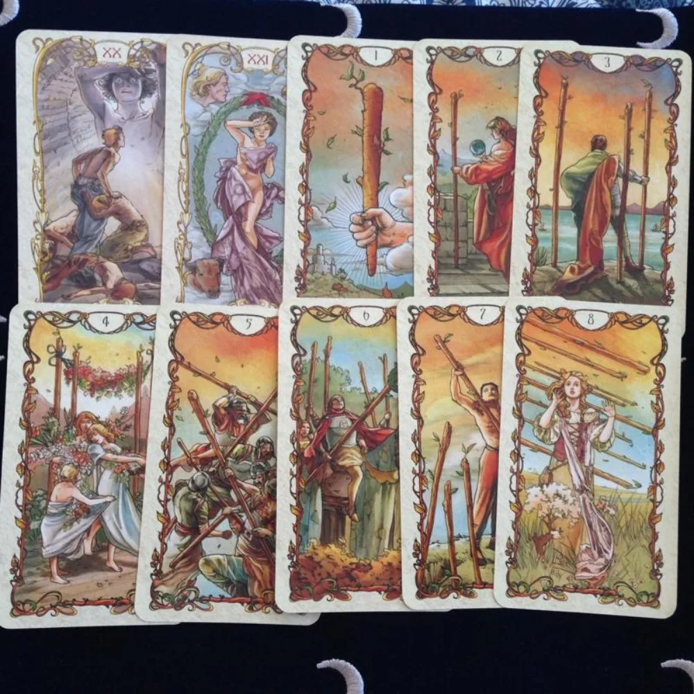 Mucha Tarot Cards English Version Board Game Card 4