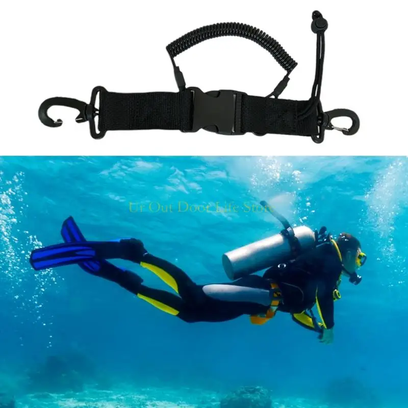 77UF 2로트 헤비 타입 스쿠버 장비 고정 스트랩(카메라 및 다이빙 라이트용)