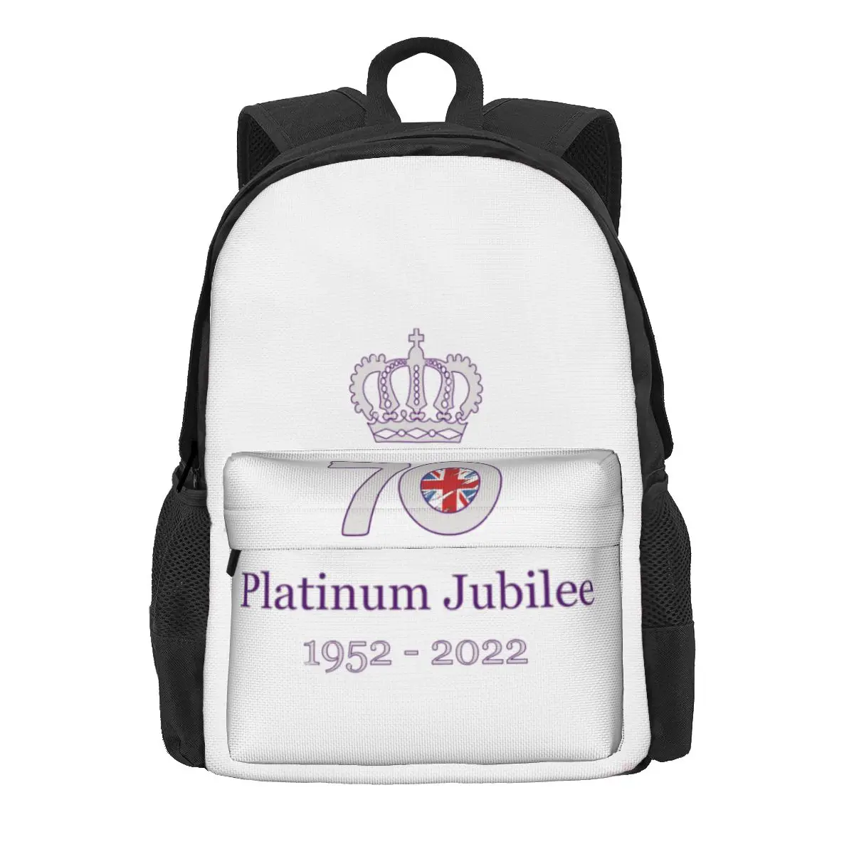 

Platinum Jubilee Queen Elizabeth Backpack 70 years of reign Women University Backpacks Durable Casual High School Bags Rucksack