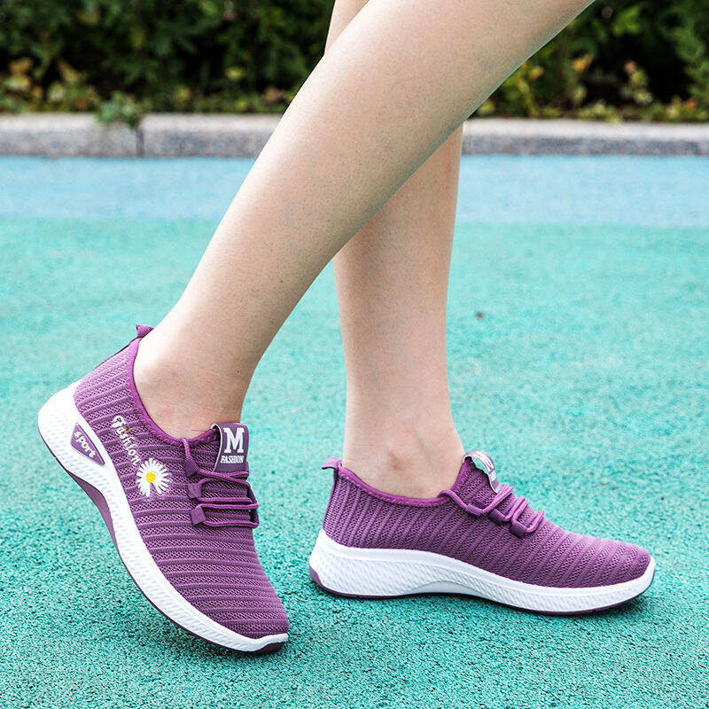 Stylish Lace-up Flats with Breathable Mesh for Casual Fashionable Women, Lightweight Coconut Sports Shoes