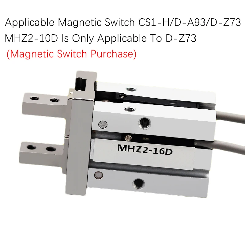 MHZ2 MHZL2 Pneumatic 2 Finger Air Gripper Cylinder MHZ2-10D MHZ2-16D 6D 20D 25D 32D 40D S C Aluminium Clamps Finger Cylinders