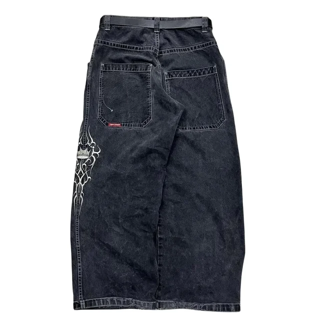 JNCO 하라주쿠 레트로 힙합 자수 청바지