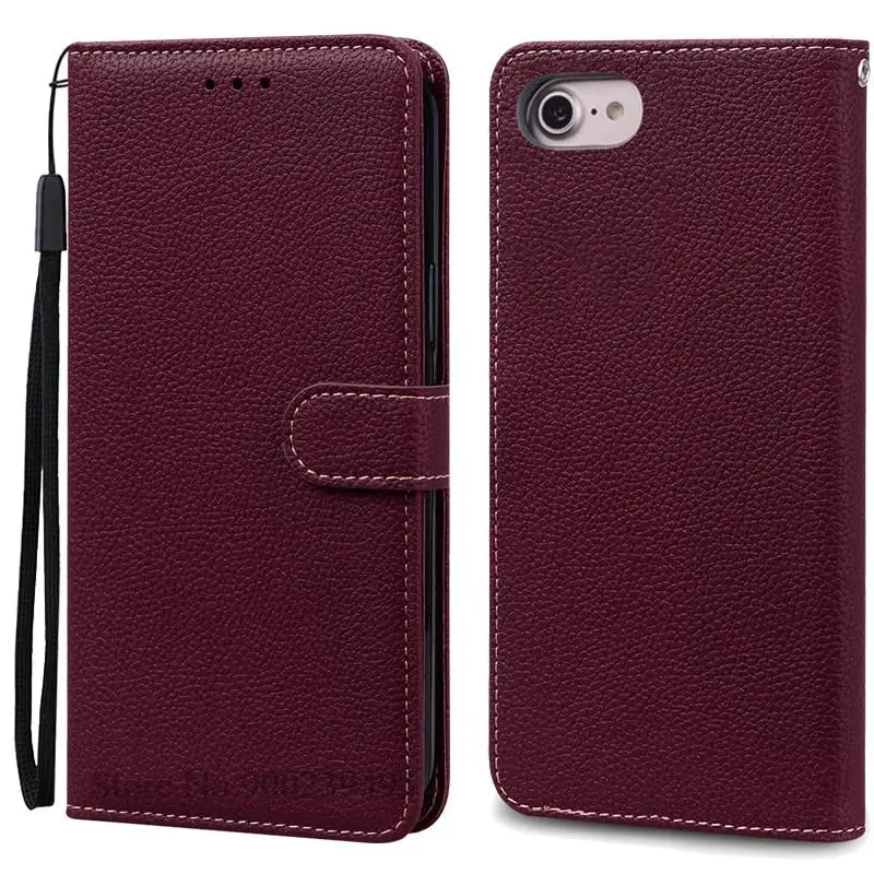 Leather Flip Wallet Phone Case – Soft Silicone Cover with Luxury Design