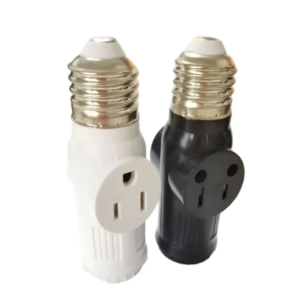 1pcs White Black Bakelite L5-15R US to E27 E26 Light Bulb Socket With Pull Chain Switch America Lamp Holder Conversion Base 10A lamp bulb holder lamp holder lamp base socket converter lamp socket adapter