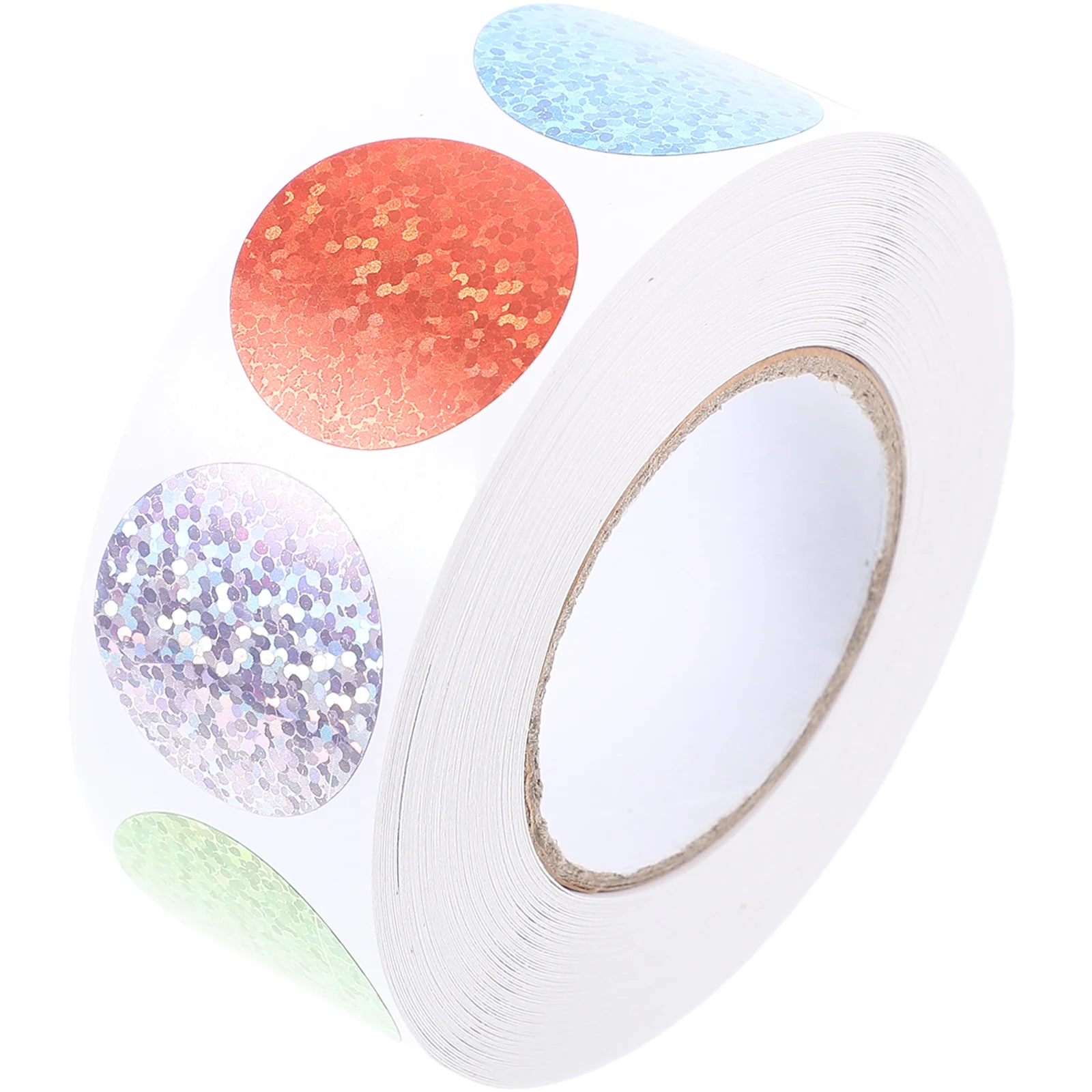 

2 Rolls of Dot Shaped Roll Stickers Household Gift Stickers Sequins Label Stickers